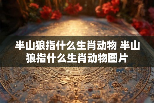 半山狼指什么生肖动物 半山狼指什么生肖动物图片 半山狼指什么生肖动物 半山狼指什么生肖动物图片