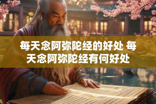 每天念阿弥陀经的好处 每天念阿弥陀经有何好处