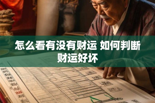 怎么看有没有财运 如何判断财运好坏