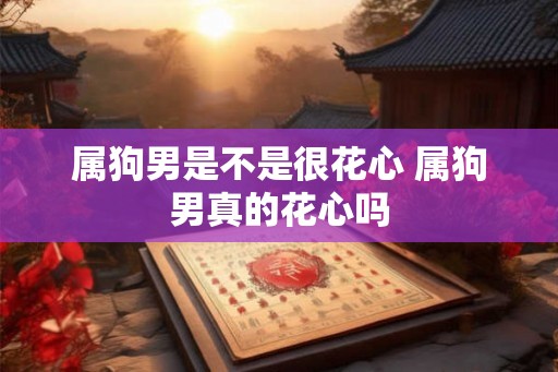 属狗男是不是很花心 属狗男真的花心吗