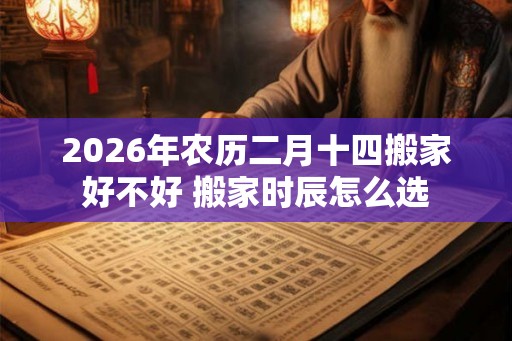 2026年农历二月十四搬家好不好 搬家时辰怎么选