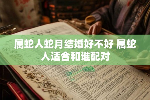 属蛇人蛇月结婚好不好 属蛇人适合和谁配对
