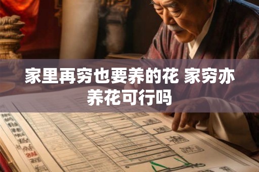 家里再穷也要养的花 家穷亦养花可行吗