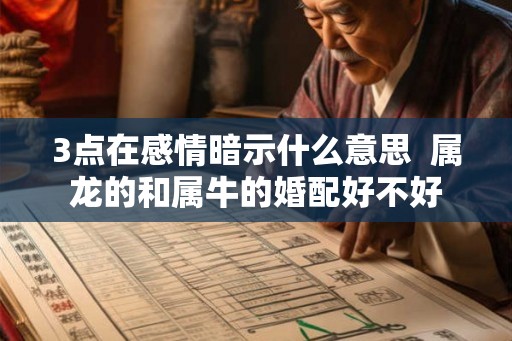 3点在感情暗示什么意思 属龙的和属牛的婚配好不好 3点在感情暗示什么意思 属龙的和属牛的婚配好不好