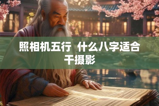 照相机五行  什么八字适合干摄影