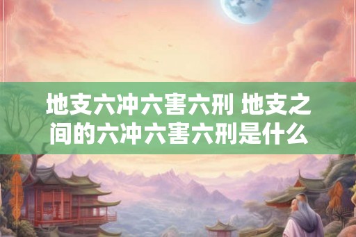 地支六冲六害六刑 地支之间的六冲六害六刑是什么