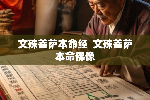 文殊菩萨本命经  文殊菩萨本命佛像