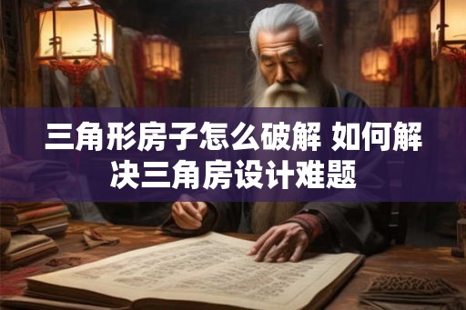 三角形房子怎么破解 如何解决三角房设计难题