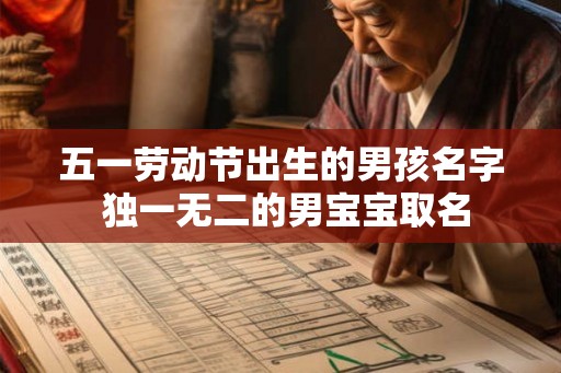 五一劳动节出生的男孩名字 独一无二的男宝宝取名