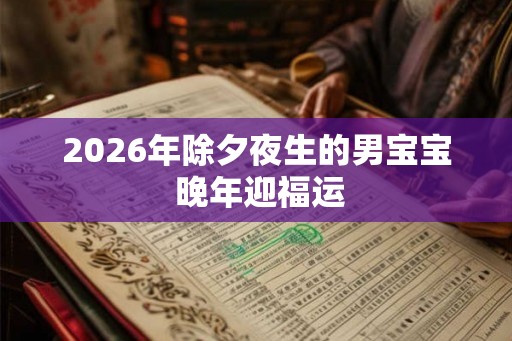 2026年除夕夜生的男宝宝 晚年迎福运