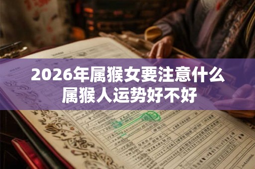 2026年属猴女要注意什么 属猴人运势好不好