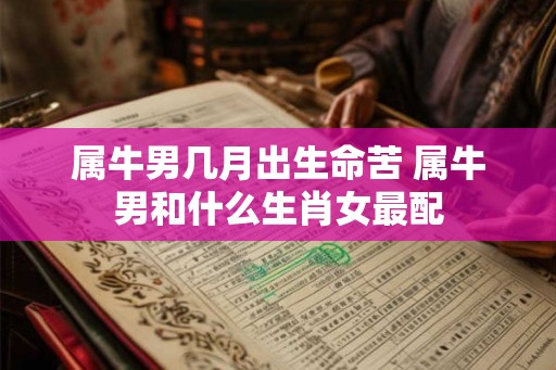 属牛男几月出生命苦 属牛男和什么生肖女最配
