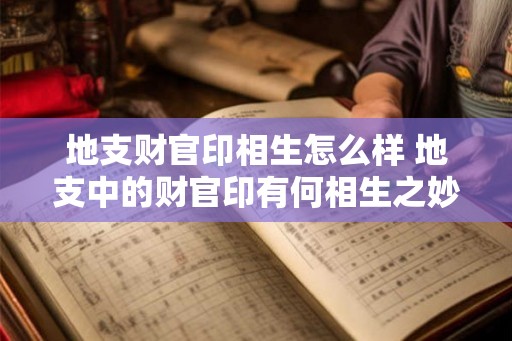 地支财官印相生怎么样 地支中的财官印有何相生之妙 地支财官印相生怎么样 地支中的财官印有何相生之妙