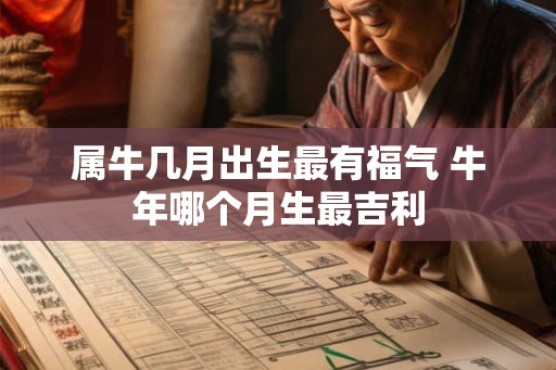 属牛几月出生最有福气 牛年哪个月生最吉利