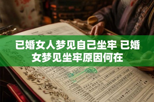 已婚女人梦见自己坐牢 已婚女梦见坐牢原因何在