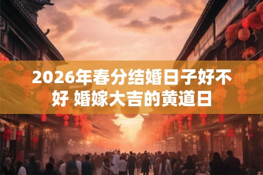 2026年春分结婚日子好不好 婚嫁大吉的黄道日