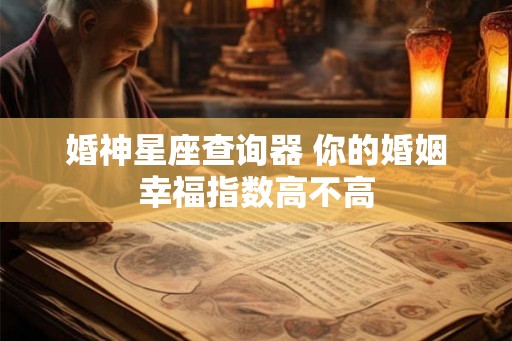 婚神星座查询器 你的婚姻幸福指数高不高