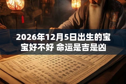 2026年12月5日出生的宝宝好不好 命运是吉是凶