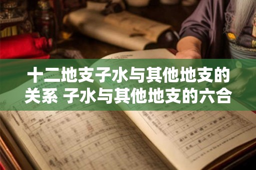 十二地支子水与其他地支的关系 子水与其他地支的六合状况