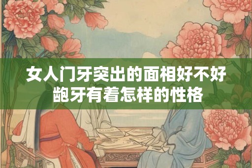女人门牙突出的面相好不好 龅牙有着怎样的性格