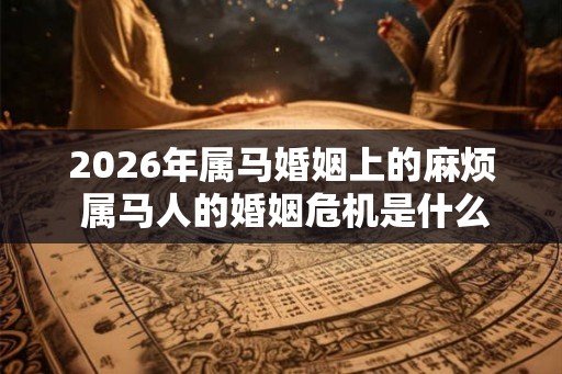 2026年属马婚姻上的麻烦 属马人的婚姻危机是什么