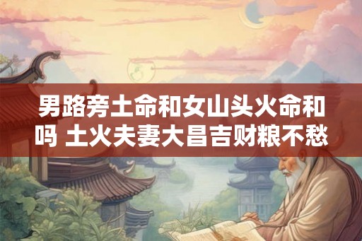 男路旁土命和女山头火命和吗 土火夫妻大昌吉财粮不愁福寿长