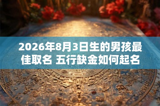 2026年8月3日生的男孩最佳取名 五行缺金如何起名