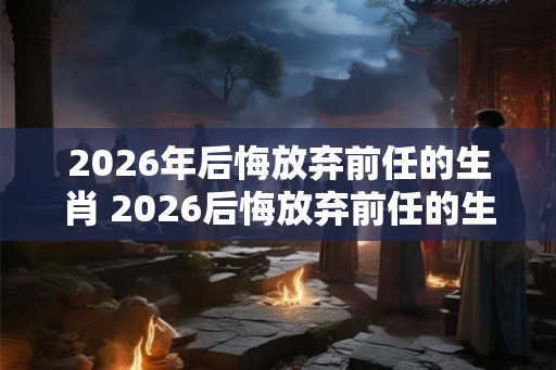2026年后悔放弃前任的生肖 2026后悔放弃前任的生肖