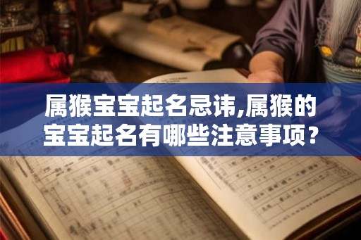 属猴宝宝起名忌讳,属猴的宝宝起名有哪些注意事项? 属猴宝宝起名忌讳,属猴的宝宝起名有哪些注意事项?