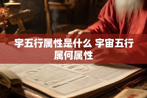 宇五行属性是什么 宇宙五行属何属性