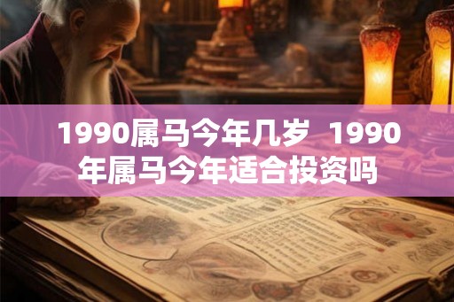 1990属马今年几岁 1990年属马今年适合投资吗 1990属马今年几岁 1990年属马今年适合投资吗