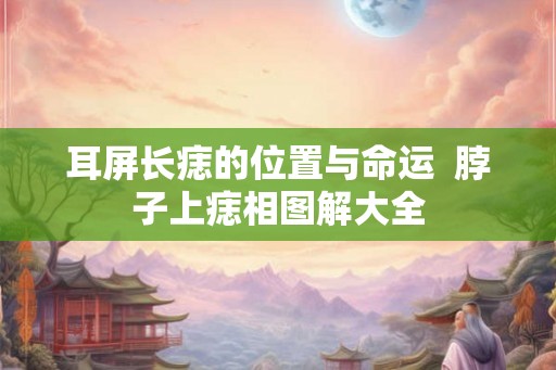 耳屏长痣的位置与命运  脖子上痣相图解大全