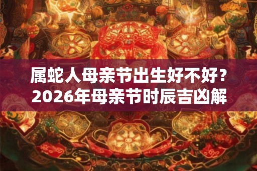 属蛇人母亲节出生好不好？2026年母亲节时辰吉凶解析！
