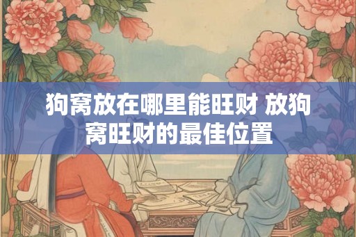 狗窝放在哪里能旺财 放狗窝旺财的最佳位置