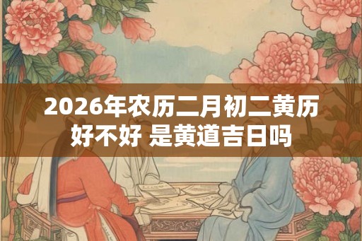 2026年农历二月初二黄历好不好 是黄道吉日吗 2026年农历二月初二黄历好不好 是黄道吉日吗