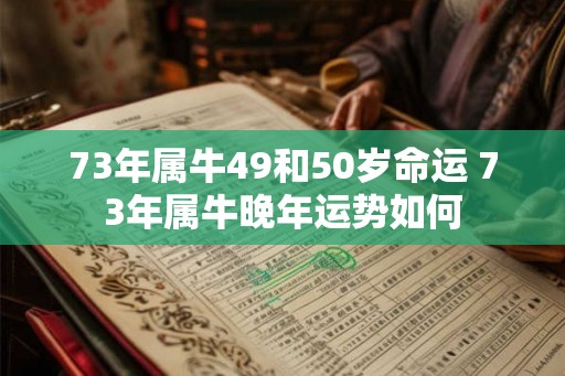 73年属牛49和50岁命运 73年属牛晚年运势如何