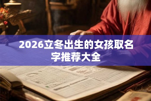 2026立冬出生的女孩取名字推荐大全
