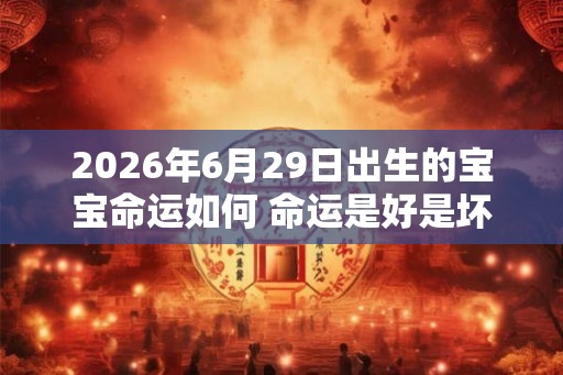 2026年6月29日出生的宝宝命运如何 命运是好是坏