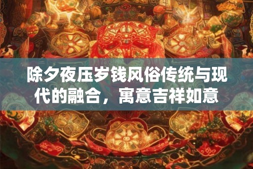 除夕夜压岁钱风俗传统与现代的融合,寓意吉祥如意 除夕夜压岁钱风俗传统与现代的融合,寓意吉祥如意