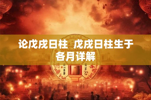 论戊戌日柱  戊戌日柱生于各月详解