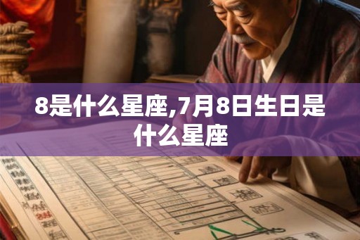 8是什么星座,7月8日生日是什么星座