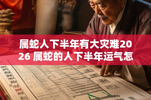属蛇人下半年有大灾难2026 属蛇的人下半年运气怎么样