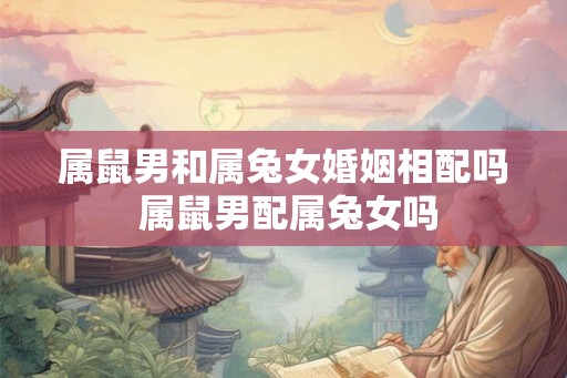 属鼠男和属兔女婚姻相配吗 属鼠男配属兔女吗