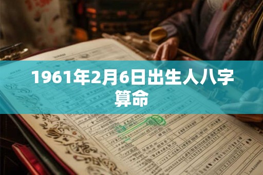 1961年2月6日出生人八字算命 1961年2月6日出生人八字算命