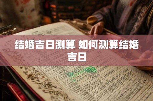 结婚吉日测算 如何测算结婚吉日