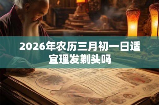 2026年农历三月初一日适宜理发剃头吗
