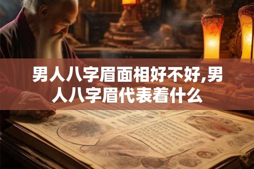 男人八字眉面相好不好,男人八字眉代表着什么