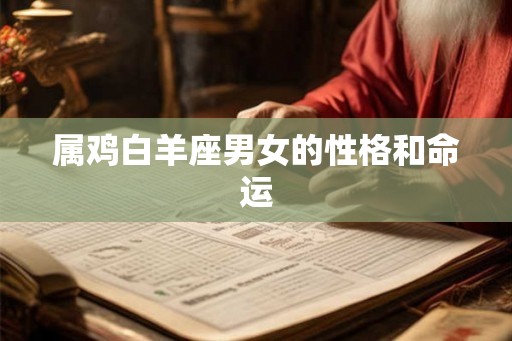 属鸡白羊座男女的性格和命运 属鸡白羊座男女的性格和命运