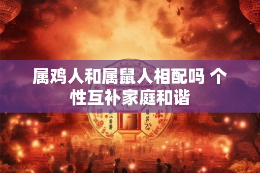 属鸡人和属鼠人相配吗 个性互补家庭和谐
