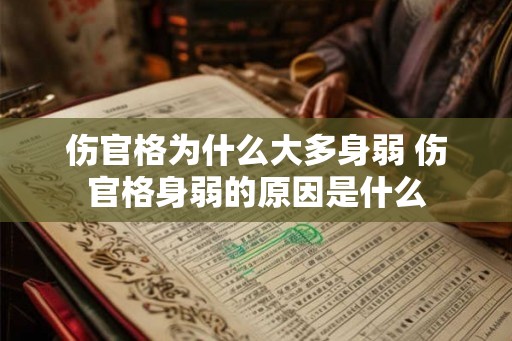 伤官格为什么大多身弱 伤官格身弱的原因是什么